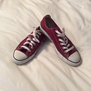 Burgundy Converse